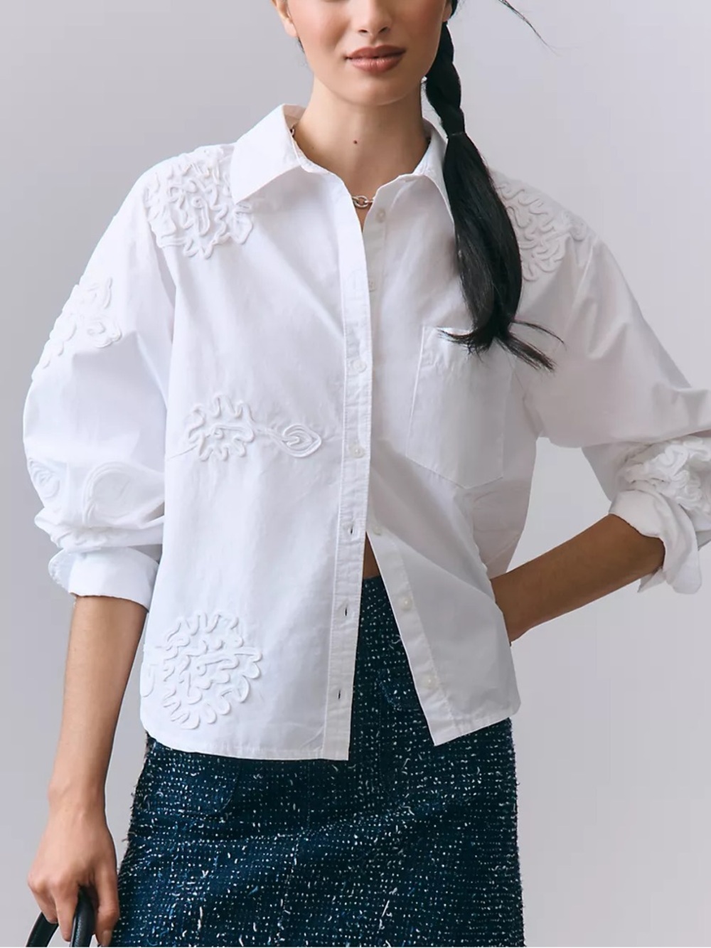 Maeve Shrunken Bennet Button down Shirt